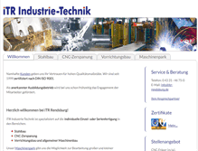 Tablet Screenshot of itr-industrie-technik.de